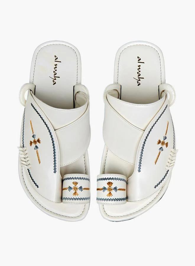 Al Waha Men Embroidered Arabic Sandals
