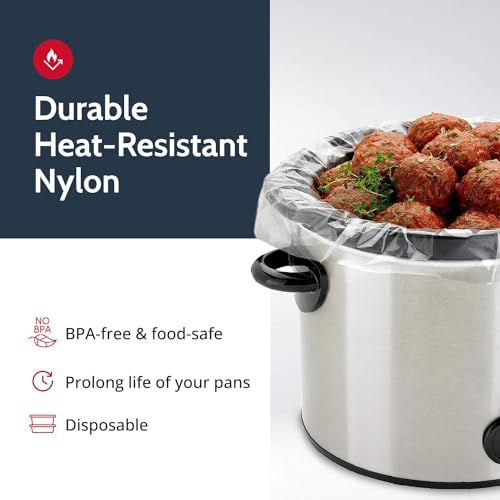 PanSaver EZ Clean Slow Cooker Liners - Disposable Liners & Bags for Instant Cleanup with No Scrubbing - Fits slow cookers and 9x13 pans, 25 Count - Image 5