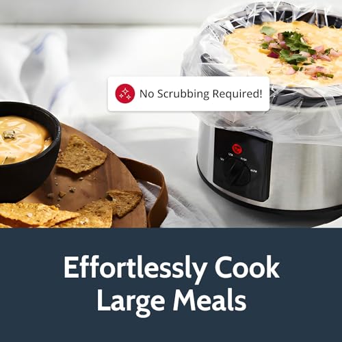 PanSaver EZ Clean Slow Cooker Liners - Disposable Liners & Bags for Instant Cleanup with No Scrubbing - Fits slow cookers and 9x13 pans, 25 Count - Image 4