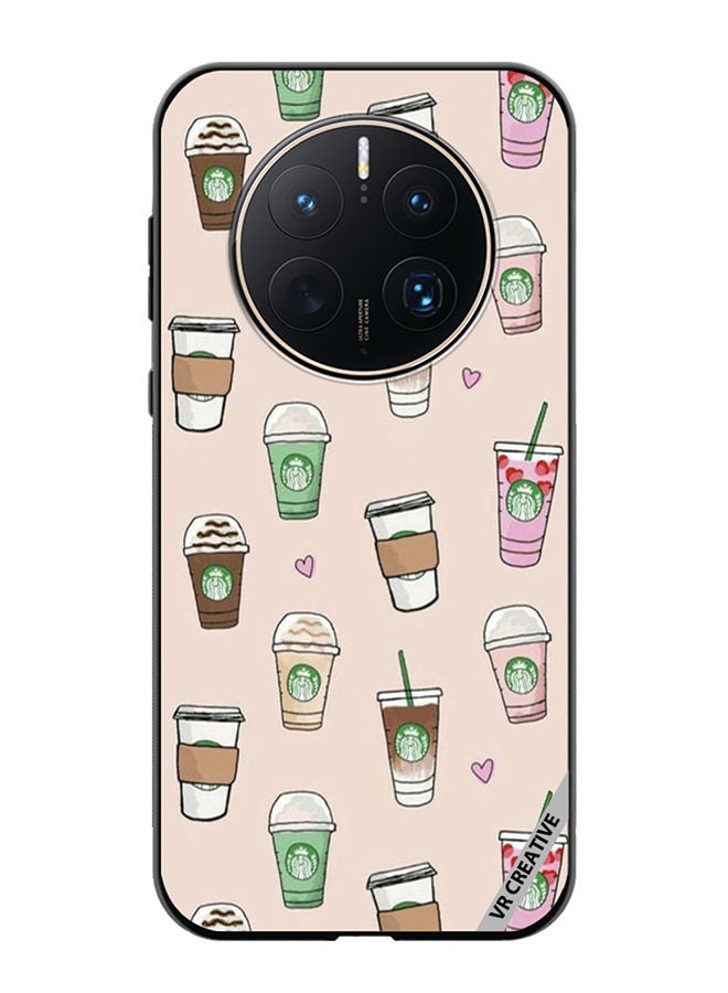 VR CREATIVE Protective Case Cover For Huawei Mate 50 Pro Starbucks 2 Design Multicolour - Image 1