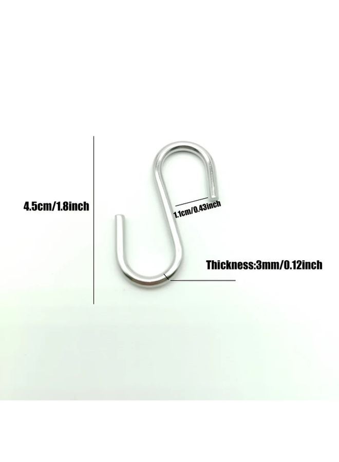 60pcs 1 8 Inch 304 Stainless Steel S Hooks Heavy Duty Hanging Hooks Mini S Shaped Hangers - Image 3