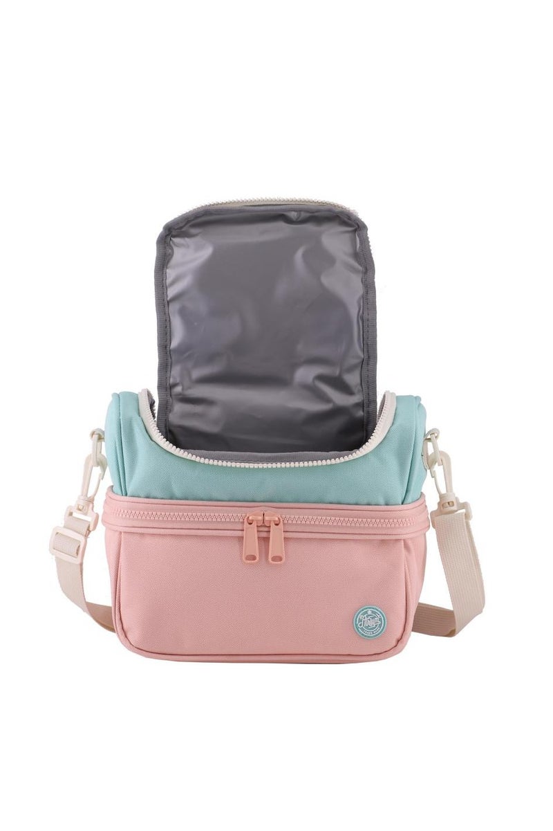 Atrium Big Zipper Lunch Bag 3-Tone Color - Image 2