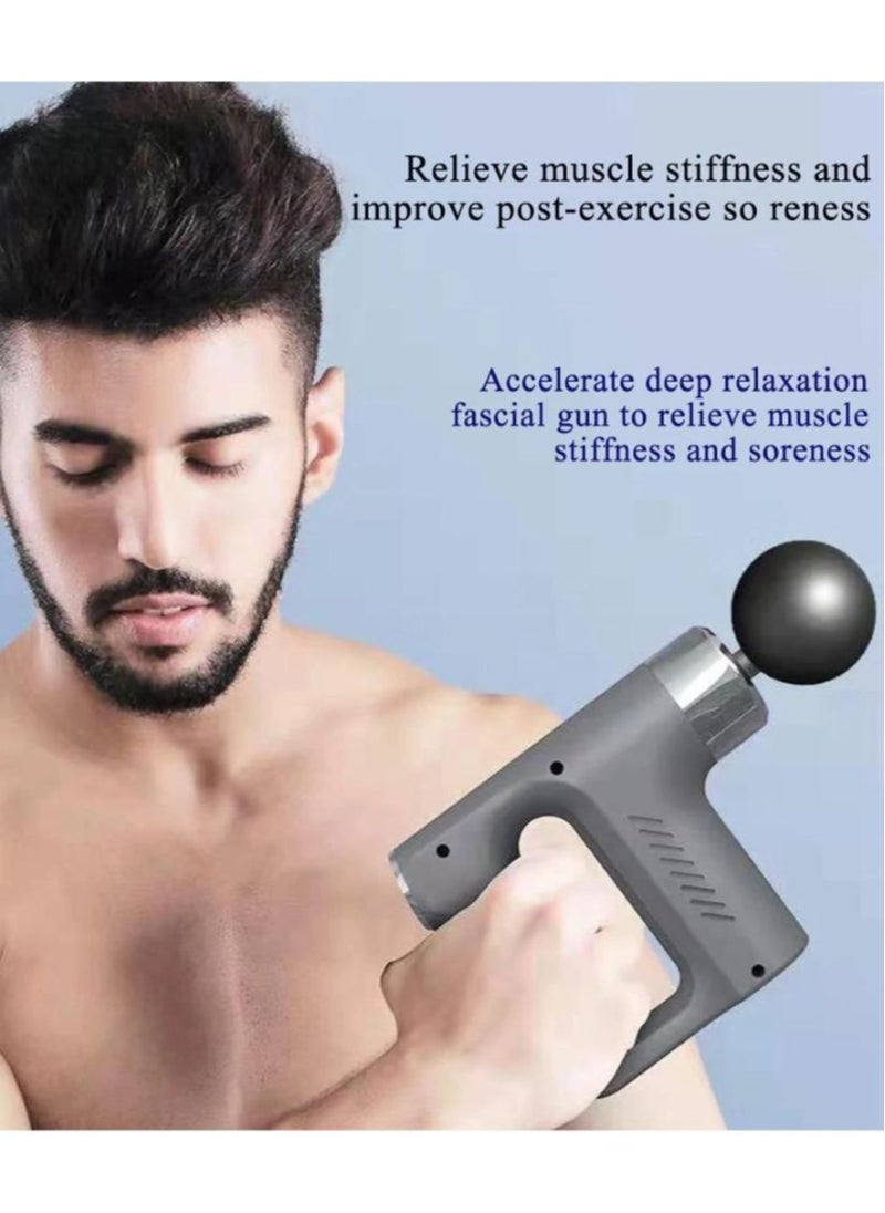 Prime by javaudan - Deep Tissue Percussion Muscle Massager – Handheld Body Recovery Device with 4 Heads & 5 Speed Levels for Neck, Back & Post-Workout Relief - Image 1