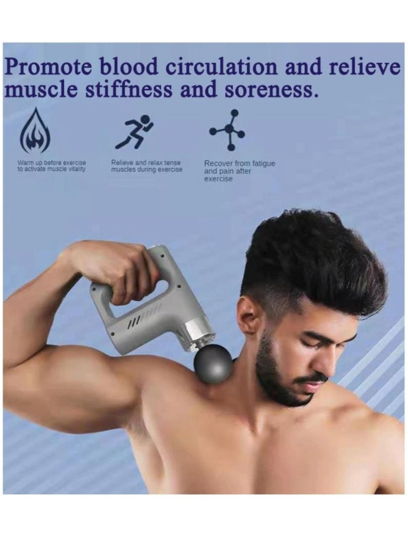 Prime by javaudan Deep Tissue Percussion Muscle Massager – Handheld Body Recovery Device with 4 Heads & 5 Speed Levels for Neck, Back & Post-Workout Relief  - Image 5