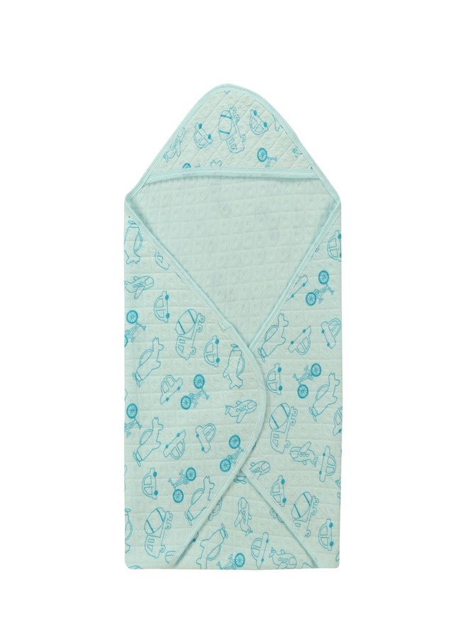 Dikary Hooded Baby Towel - Premium Soft Baby Bath Towel for Bathtub for Newborn, Infant - Ultra Absorbent, Natural Baby Stuff Towel for Boy and Girl (Yellow Peach Blue) - Image 3