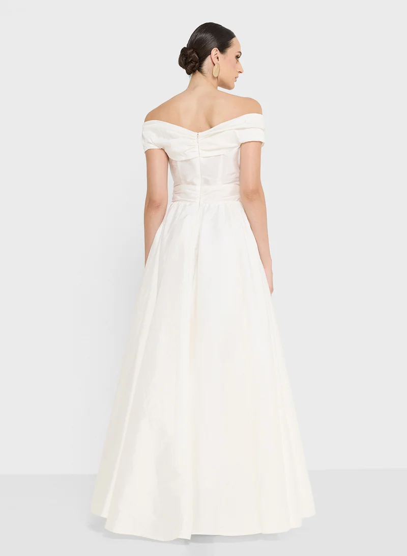 Namshi x Off Shoulder Ball Gown Dress