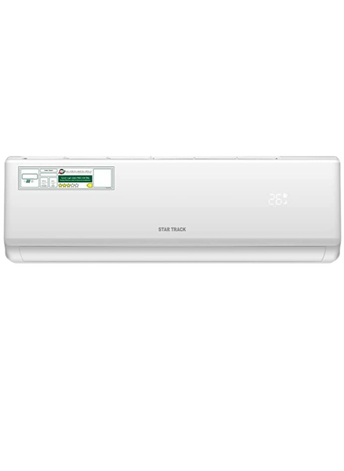 STAR TRACK 1.5 Ton Split Air Conditioner R410A Gas BTU T3 Rotary Compressor Auto Restart 4 Way Swing White  - Image 1
