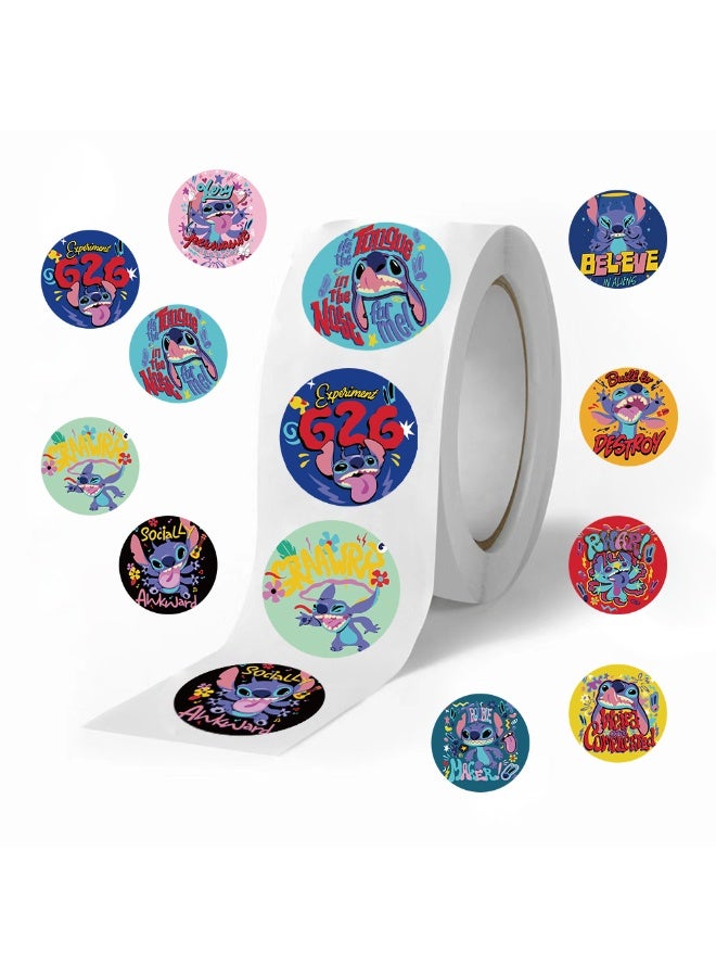 500 Pcs Stitch Cartoon Stickers for Teen Water Bottle, Waterproof, Vinyl Decal for Kids Adult Girl Laptop, Skateboard, Phone, Guitar, Travel, Case, Bike Decoration - Image 3