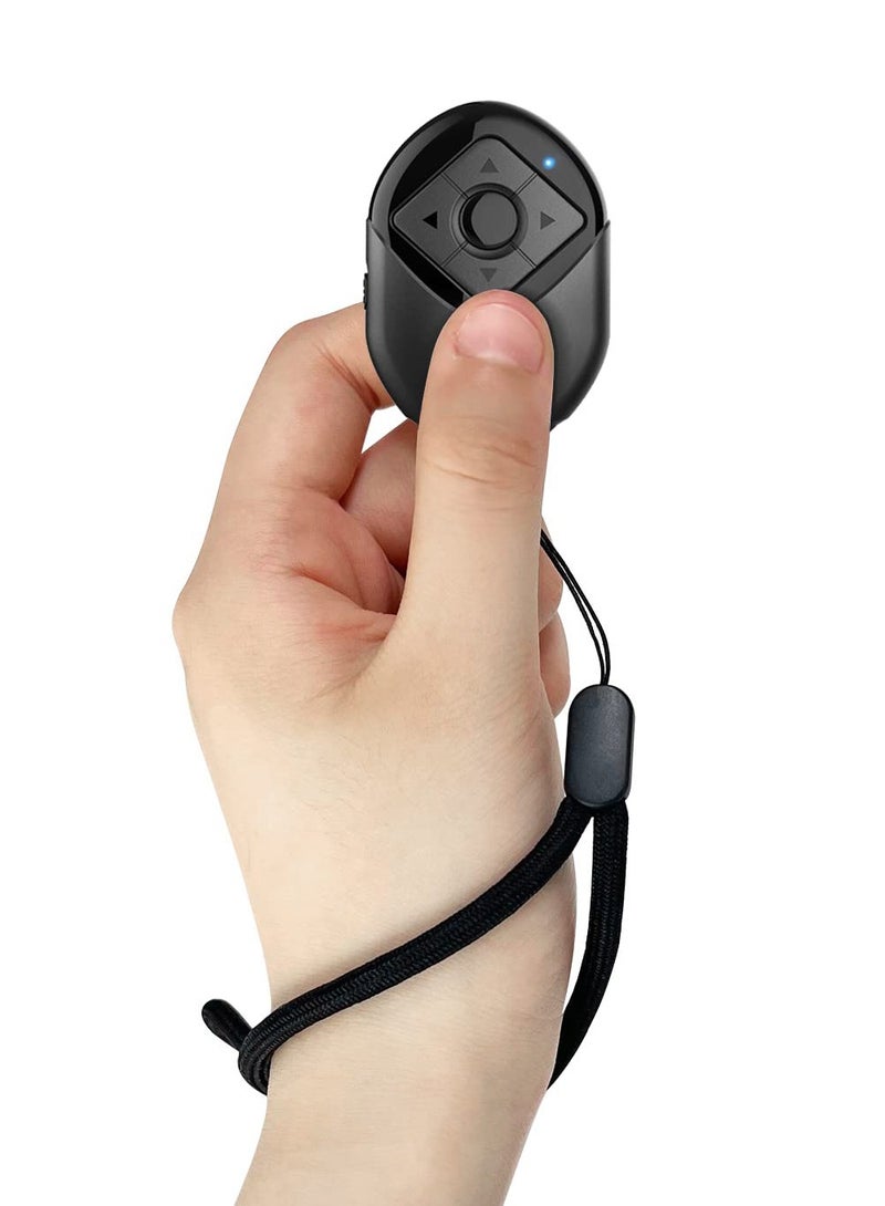 إكسفور جهاز تحكم عن بعد لاسلكي بتقنية البلوتوث لـ TIK TOK وKindle ومصراع الكاميرا - متوافق مع iPhone وiPad وAndroid - دعم 6 أزرار لتسجيل فيديو Tiktok والتشغيل والإيقاف المؤقت والإعجاب - Image 1