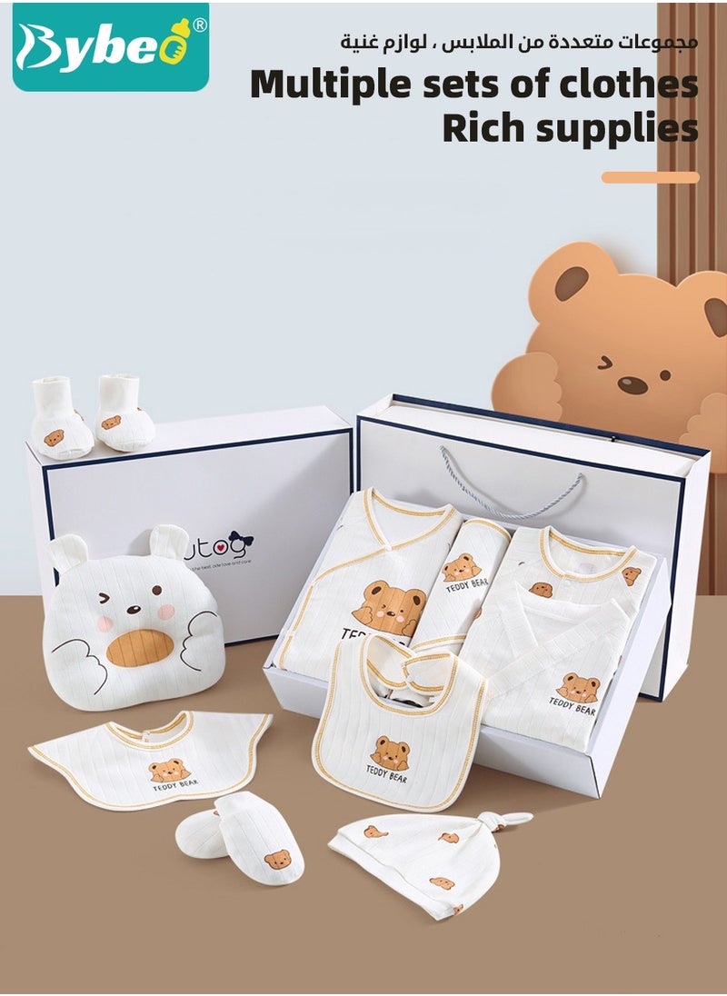 Bybeo - 26PCS Newborn Baby Gifts Set, Newborn Layette Gift Set, Baby Clothes Accessories Set for Boys and Girls, Premium Cotton, Perfect Gift Box for Spring Summer Autumn Winter Four Seasons - Image 1