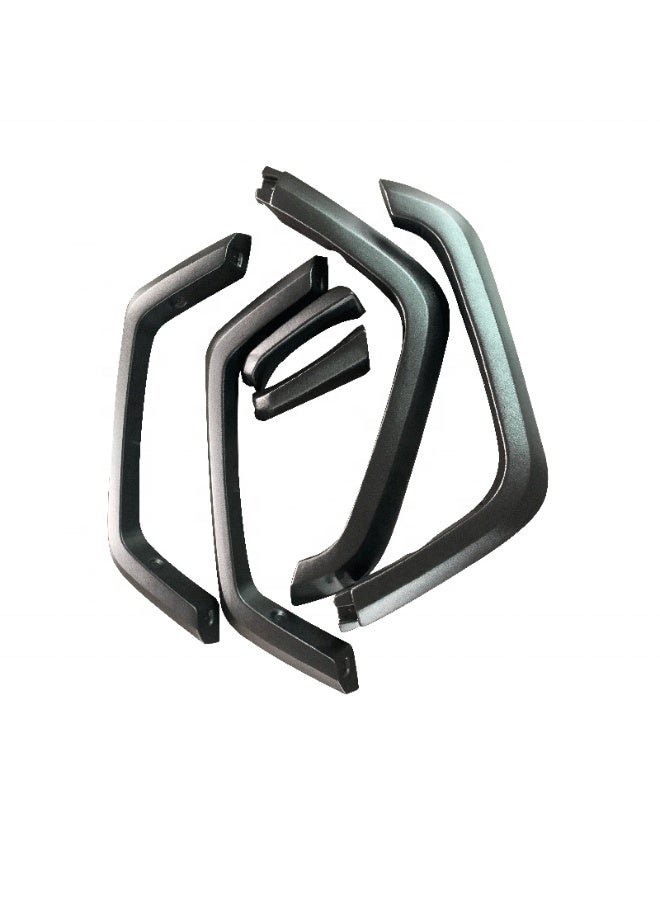 Toyota Land Cruiser Pickup 2007–2021 Fender Flare Upgrade to 2022 Style – 6PCS Glossy Black Wheel Arch Extension Body Kit - Image 3