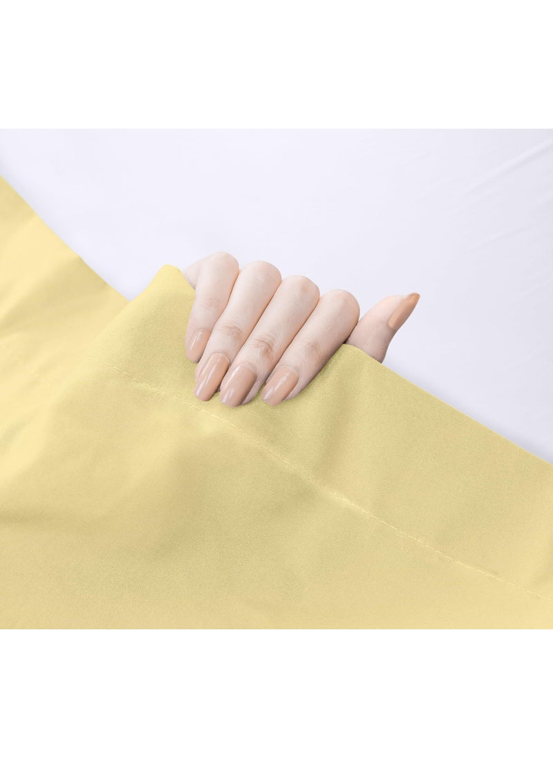 Utopia Bedding Utopia Bedding Flat Sheet - Soft Brushed Microfiber Fabric - Shrinkage & Fade Resistant Top Sheet - Easy Care - 1 Flat Sheet Only (King  Yellow)  - Image 4