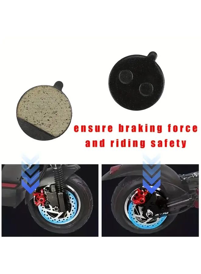Replacement Brake Pads Disc Brake Pads Compatible with Scooters Mountain Bikes 4 Packs Durable Resin Black - Image 5
