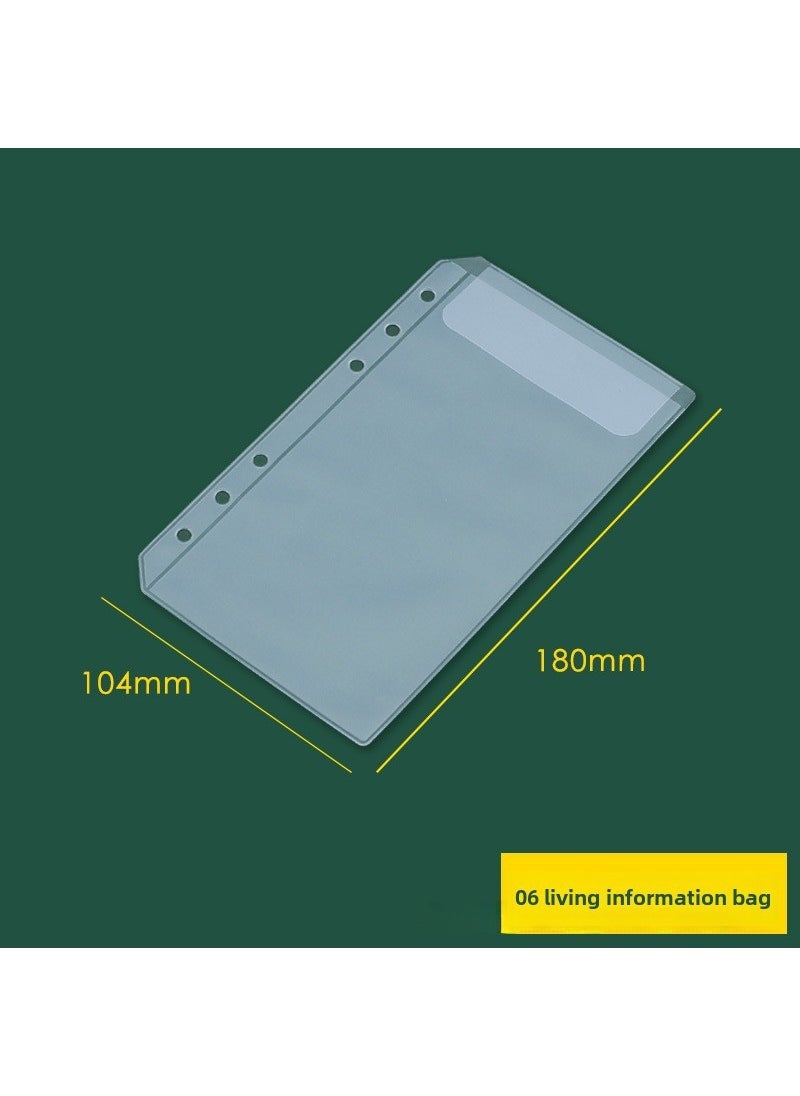 Generic A6 Binder Cash Budget Book A5 Zip Pouch Note A6 Loose-leaf Information Kit 