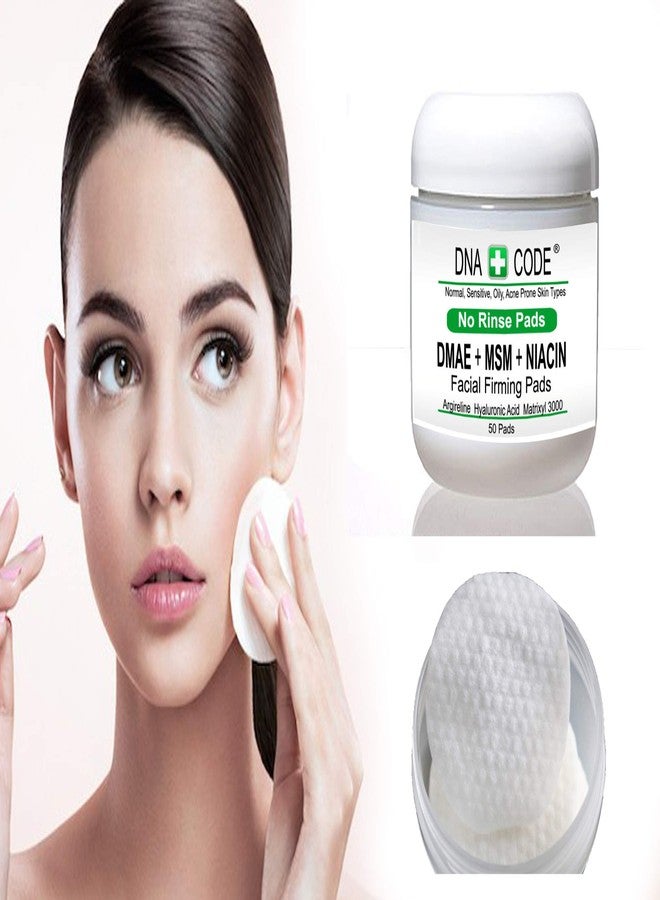 DNA CODE Anti-Aging-No Rinse-MAGIC DMAE+MSM+NIACIN Firming Pads, 100% Pure Hyaluronic Acid, Argireline, Matrixyl 3000 - Image 2