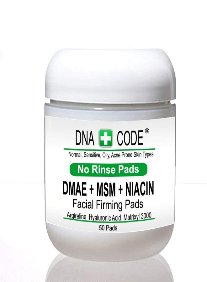 DNA CODE Anti-Aging-No Rinse-MAGIC DMAE+MSM+NIACIN Firming Pads, 100% Pure Hyaluronic Acid, Argireline, Matrixyl 3000 - Image 1