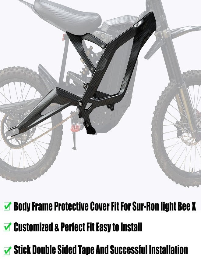 URLWALL Body Frame Protective Cover Fit For Sur-Ron Light Bee X, Body Frame Protector Guard, E-Bike Accessoires for Sur-Ron (Carbon Pattern) - Image 2