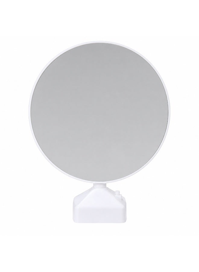 Round LED Photo Mirror with Changeable Picture Display, Battery and USB Type C Power for Vanity and Decor - Image 1