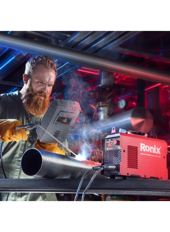 Ronix 180A Mini MMA Welding Inverter RH-4603, 60% Duty Digital Cooling, German Technology #Ronix RH-4603 - Image 5