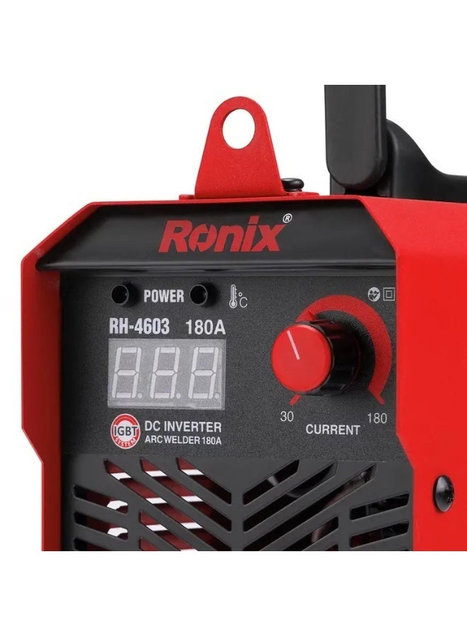 Ronix 180A Mini MMA Welding Inverter RH-4603, 60% Duty Digital Cooling, German Technology #Ronix RH-4603 - Image 4