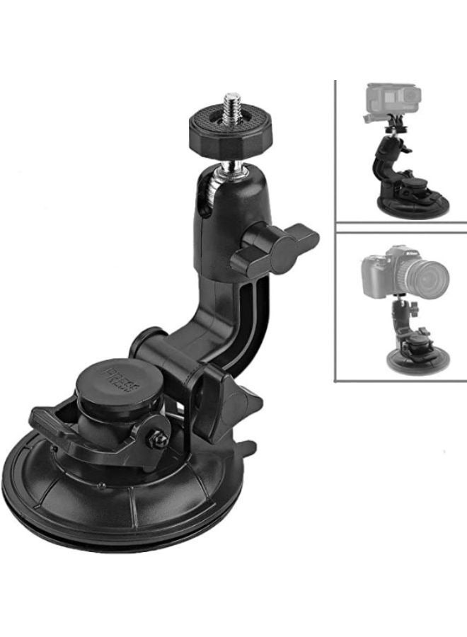 حامل نوافذ السيارة شديد التحمل للشفط والشفط على لوحة القيادة على الزجاج الأمامي لـ GoPro Hero - Image 2