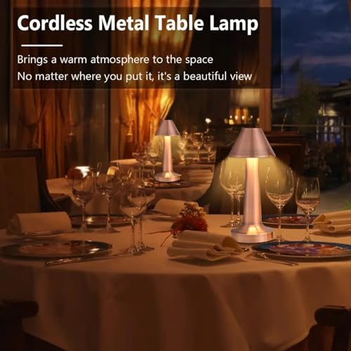GITGRNTH Golden Cape Table Lamp with Touch Sensor, 3 Level Dimmable, 1200 mAh Battery Rechargeable Desk Lamp, Night Light for Kids Nursery Lamp Portable Cordless Night Light for Bedroom, Living Room - Image 5