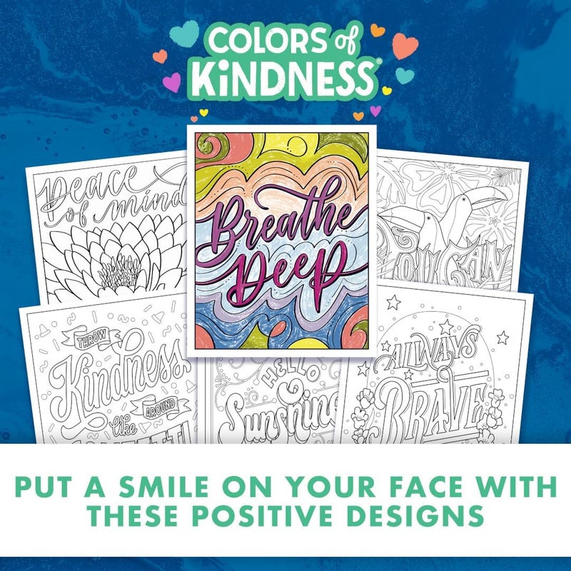 Crayola Coloring Book, Colors of Kindness, Gift, 40 Adult Coloring Pages - Image 5
