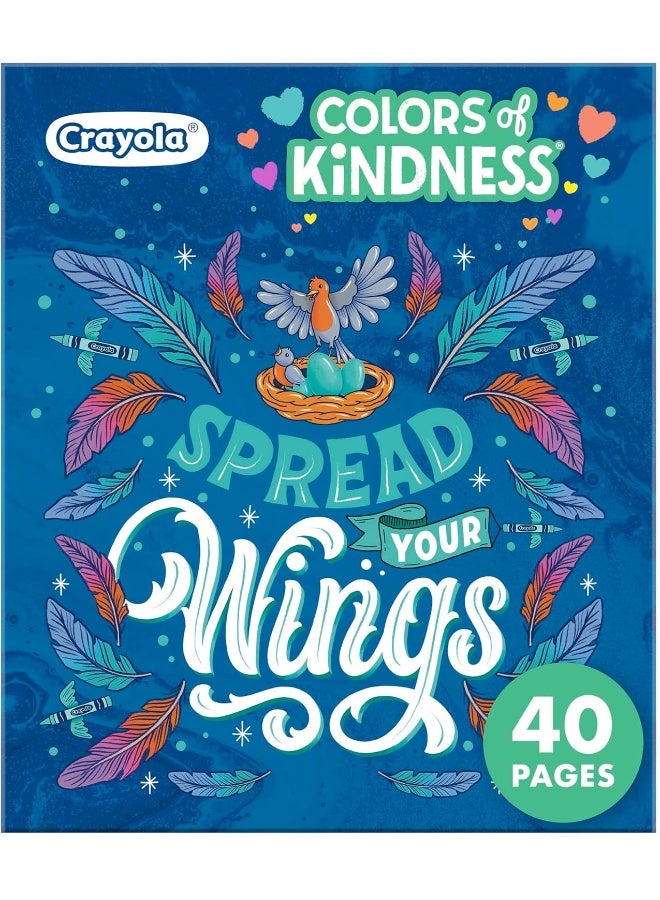 Crayola Coloring Book, Colors of Kindness, Gift, 40 Adult Coloring Pages - Image 2