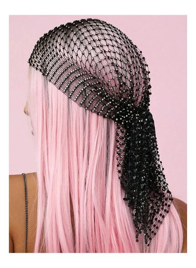 VEILLE Women's Stone Hair Bandana with Crystal Stones – Hair Accessory for Bridal and Festival Hair.
