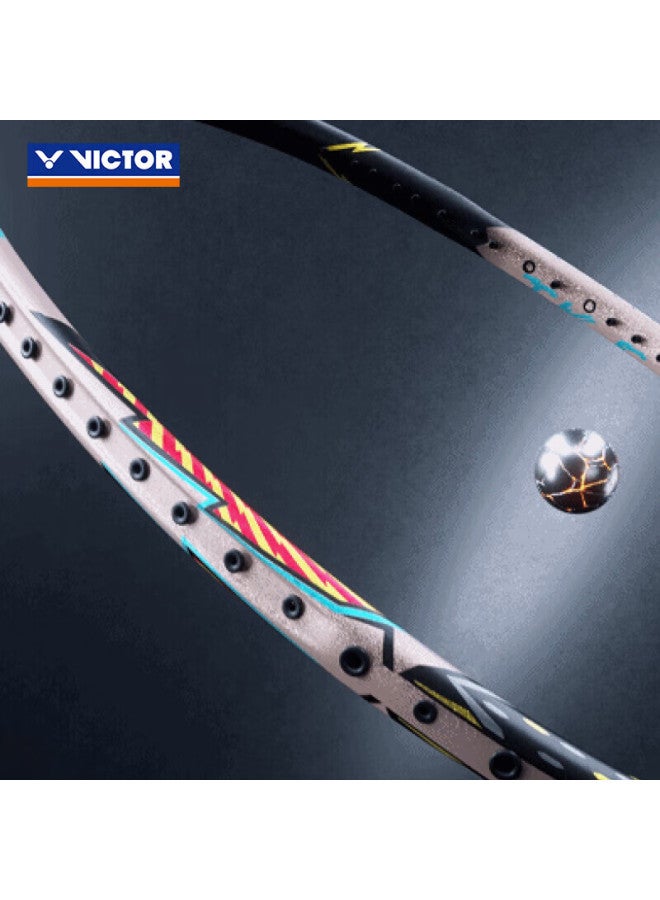 Victor Badminton Racket, Carbon Fiber, Black And Gold Falcon, Professional Single Racket, Tk-f Falcon_ultra, Black Unstrung Racket, 4u - Image 1