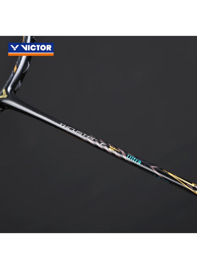 Victor Badminton Racket, Carbon Fiber, Black And Gold Falcon, Professional Single Racket, Tk-f Falcon_ultra, Black Unstrung Racket, 4u - Image 2