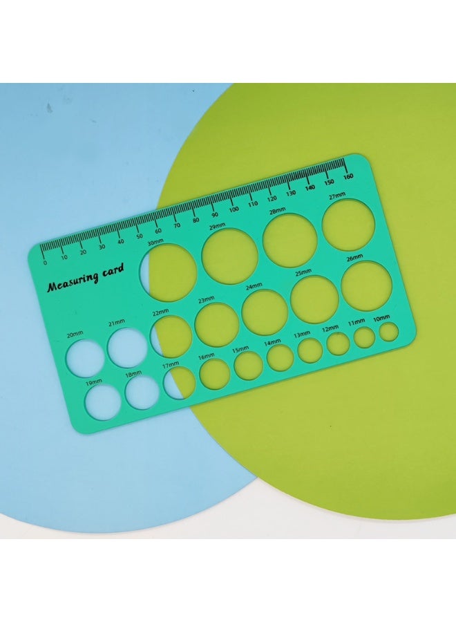 OMEVE Breast Flange Measuring Tool 1.5m Soft Tape Prevent Sucking Pain Nipple Flange Ruler Skin-friendly Foldable for Breastfeeding Moms (Green) - Image 1