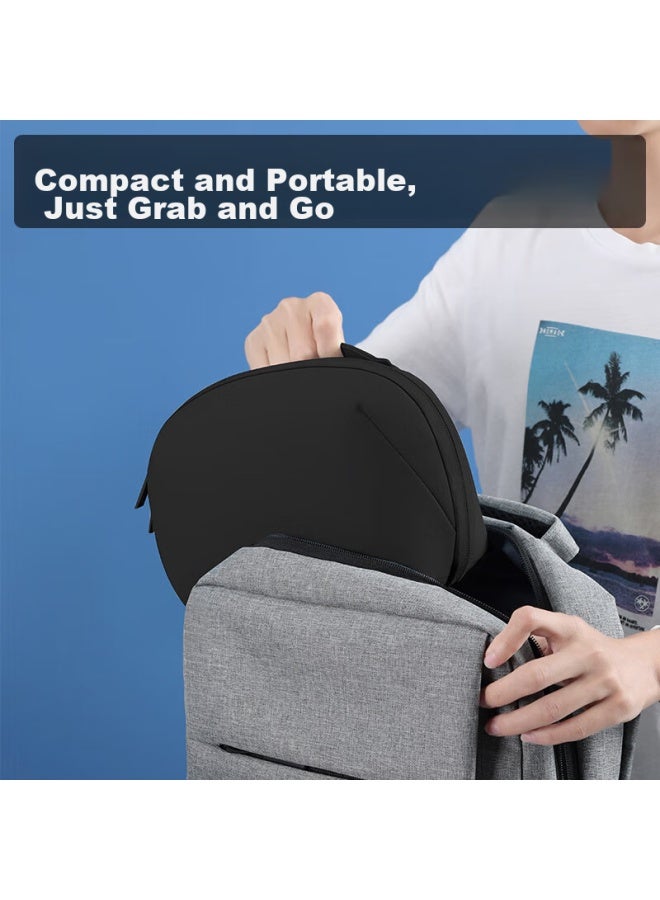 Bubm Digital Storage Pouch, Portable 3c Cable, Usb Drive Travel Bag, Charging Cable Volcano Bag Storage Box, Small Size, Black - Image 3