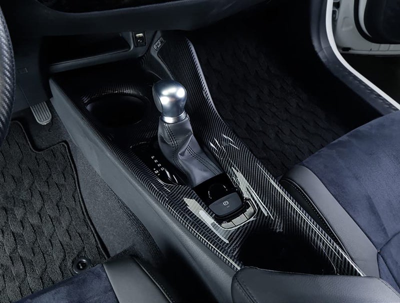 Kadore Interior Gear Shift Panel Trim Frame Cover for Toyota C-HR CHR 2018 2019 2020 2021 2022 2023 Carbon Fiber Style Left Hand Drive - Image 3
