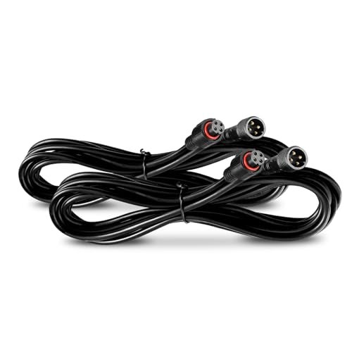 OPT7 Aura 2pc 4Pin RGB 5ft Extension Wires Compatible ONLY with Aura LED Light Kits Waterproof Round Connector for Car Interior Underglow Grille Wheel Well Engine Bay Boat Lighting - Image 1