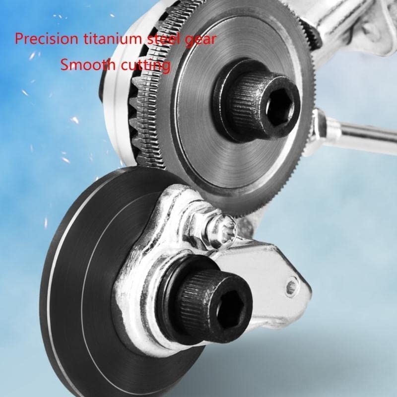 YADAV Nibbler Drill Attachment with Adapter For Adapter Handle, Electric Drill Plate Cutter,  - Image 4