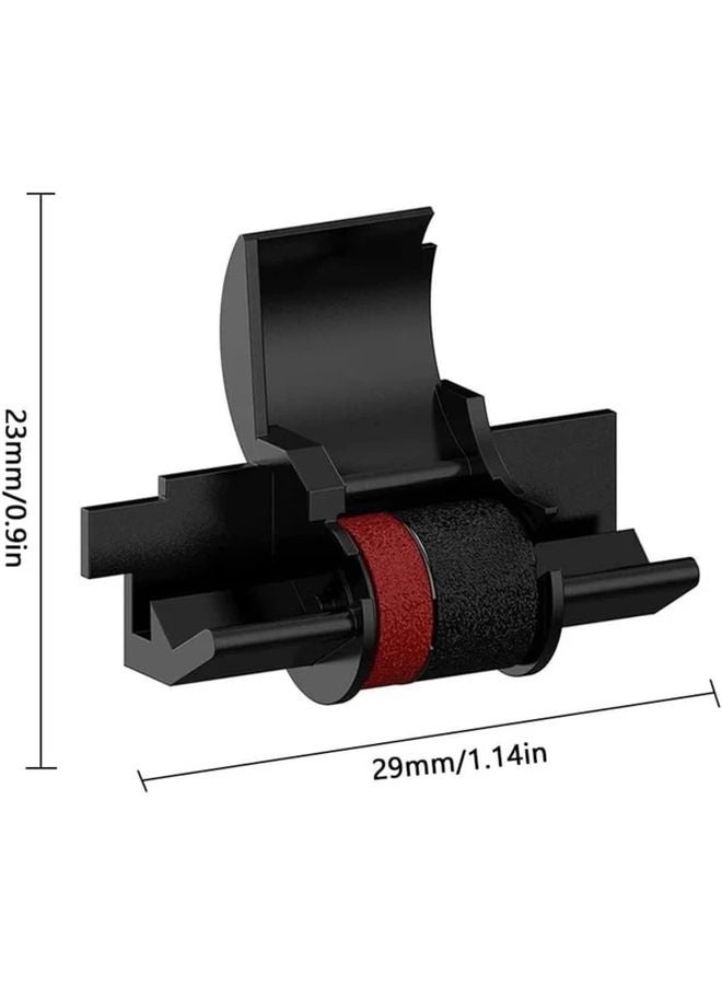 4 Pack Dual Color Black Red Thermal Ink Ribbon Cartridges Compatible CP13 MP 12D Sharp EL 1750V - Image 2