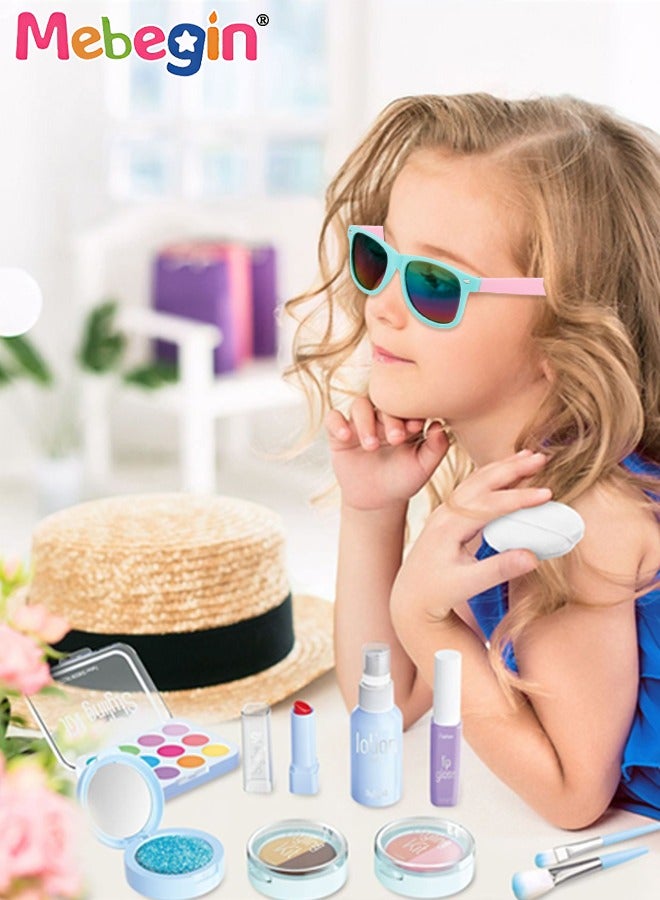 MEBEGIN 16PCS Makeup Set, Overnight Set with Portable bag, Wallet, Water Bottle, Comb, Sunglasses and Eyepatch, Princess Purse Toy, Perfect Pretend Makeup Kit, Fun Play House Toy, A Must-have in Girl's Bag, Ideal Gift for Girls  - Image 2