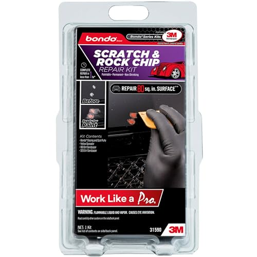 Bondo Scratch & Rock Chip Repair Kit, Paintable - Permanent - Non-Shrinking Repair in Less Than One Hour, 1 Kit - Image 3