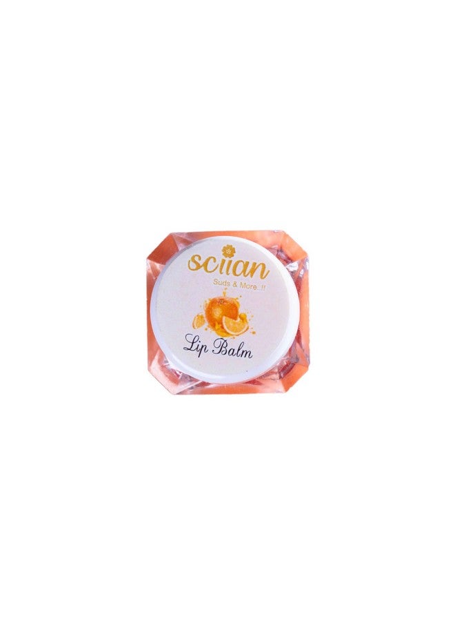 SCIIAN Lip Balm-Orange | Lip Balm For Soft, Smooth, And Moisturised Lips | Instant Hydration | Relieves Dry & Chapped Lips | Enriched with Shea Butter & Castor Oil | Glossy Finish,10g - Image 1
