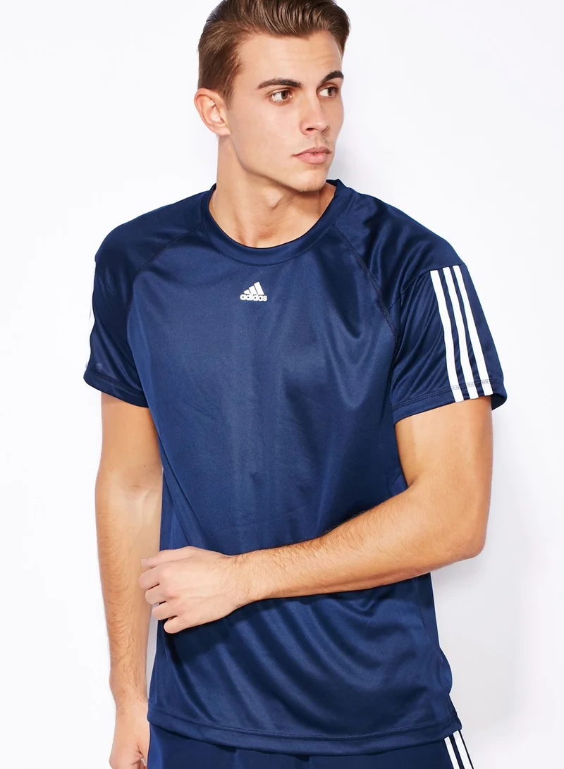 Adidas Base 3 Stripe T-Shirt