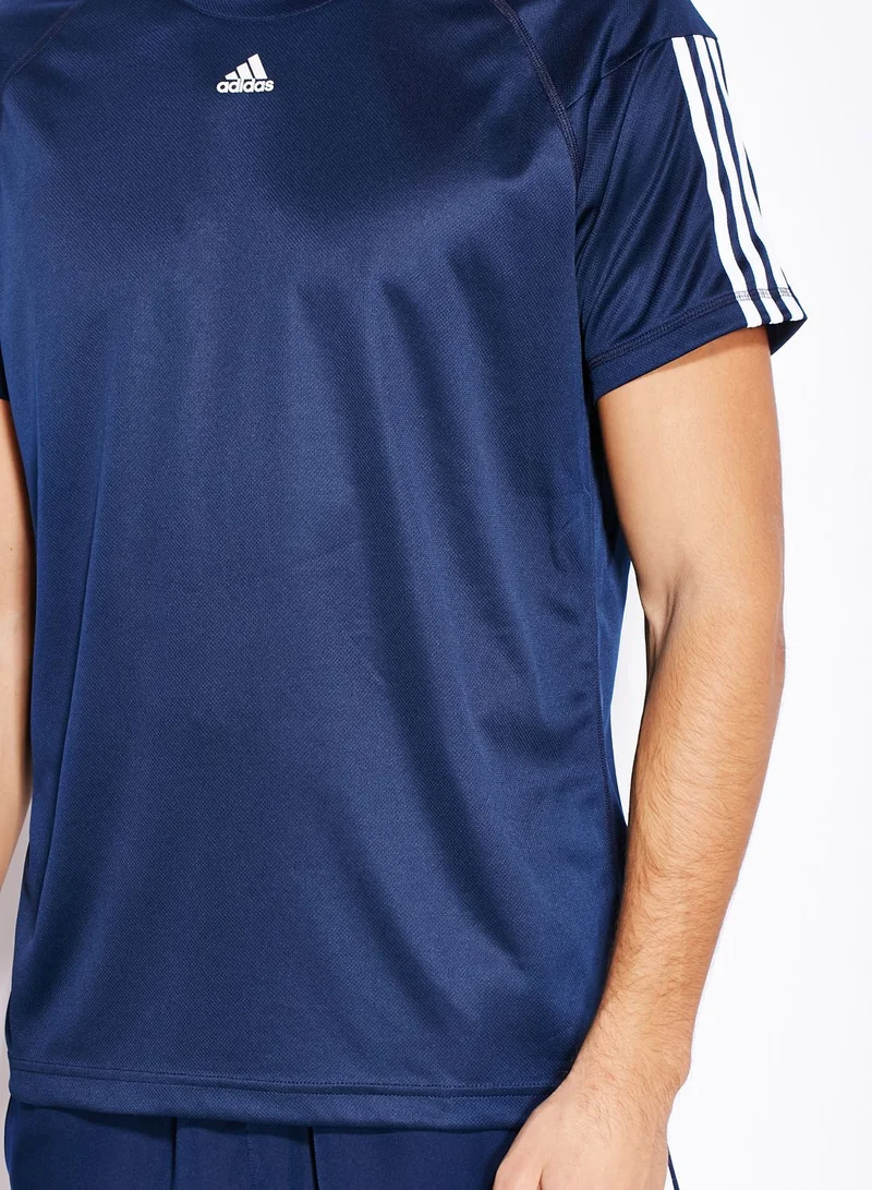 Adidas Base 3 Stripe T-Shirt
