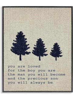 Stupell Industries Stupell Industries Home Décor You are Loved Son Trees Framed Giclee Texturized Art  - Image 1