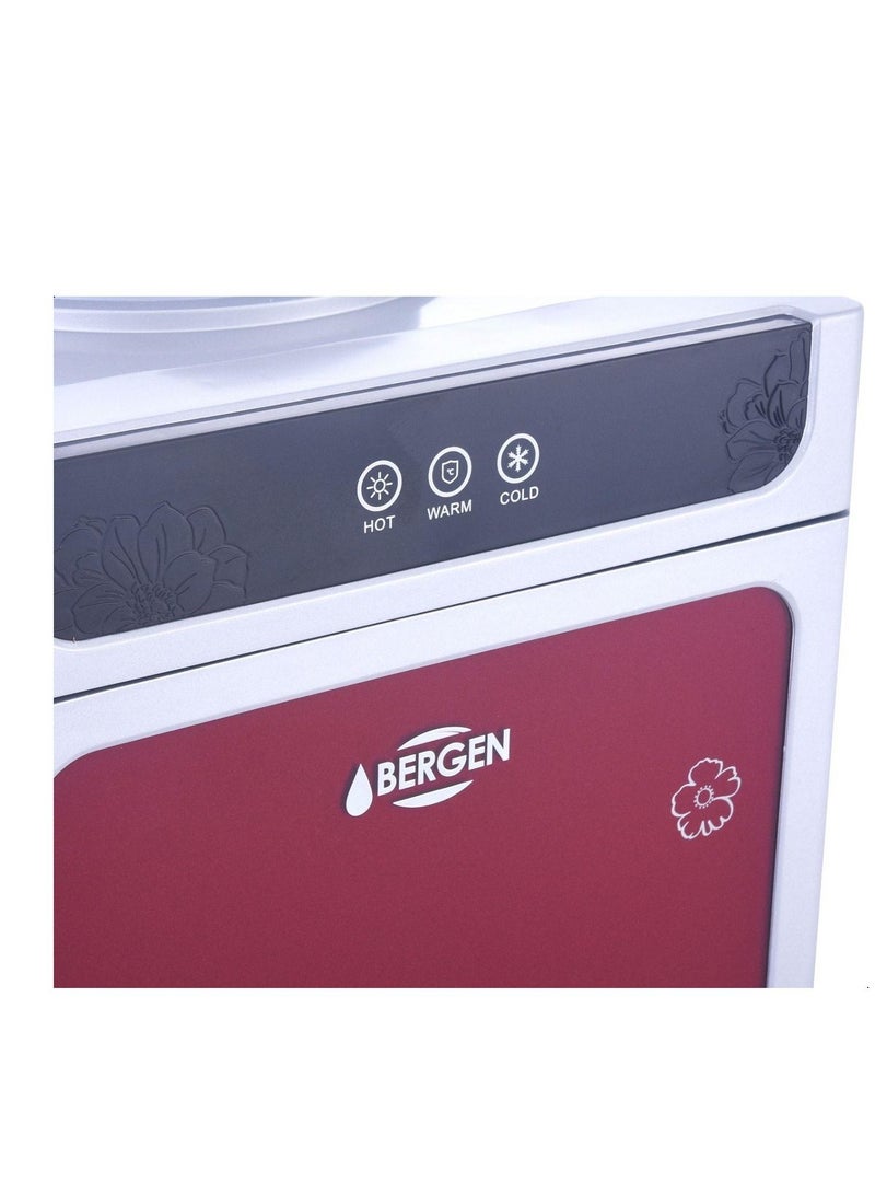 بيرغن 2 حنفية مبرد مياه ساخن وبارد بحافظة BYB 87 Red - Image 3