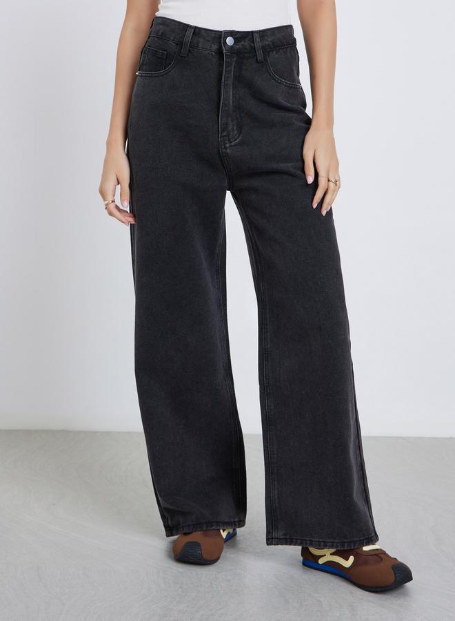 ستايلي جينز ستايلي مستقيم بخصر مرتفع - Image 2