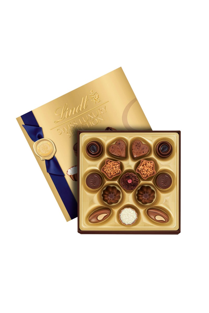 Lindt Swiss Luxury Selection Assorted Chocolate Gift Box 143g - Image 1