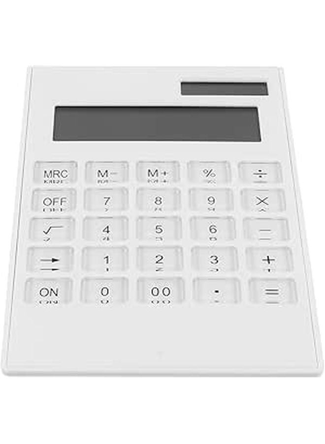 Ultrathin Solar Calculator Large Buttons Battery Free for Office Finance Business - Image 1