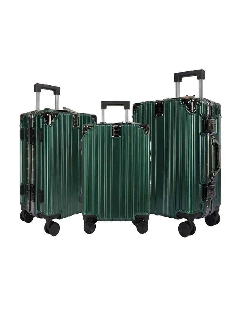 فيبتور طقم حقائب سفر فاخرة صلبة بدون سحاب، مزودة بقفل TSA مزدوج، وعجلات دوارة صامتة بزاوية 360 درجة، ومقبض من سبائك الألومنيوم.