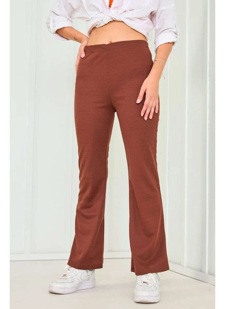 Tofisa 23023-BROWN Trousers
