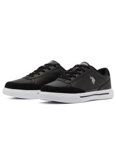 U.S. Polo Assn. Men's Black hite Low-Top Sneakers - Lightweight Lace-Up Design, Comfortable for Everyday Outfits  - Image 2